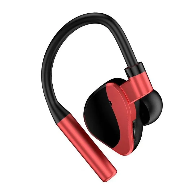 Private Model L15 wireless Bluetooth headset single ear ear-mounted ABS waterproof in silver black colour