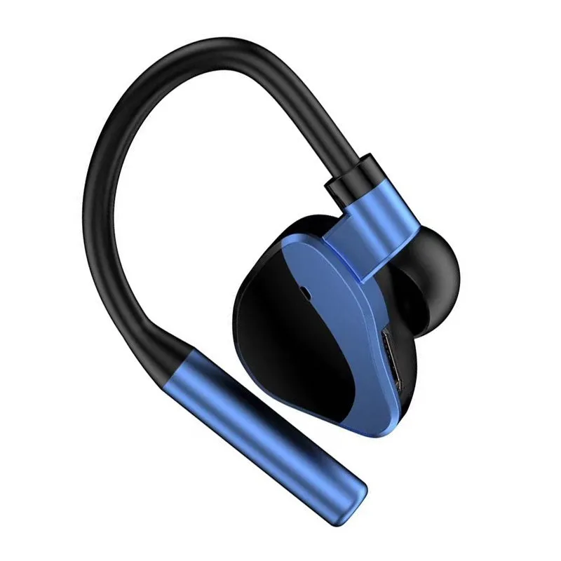 Private Model L15 wireless Bluetooth headset single ear ear-mounted ABS waterproof in silver black colour