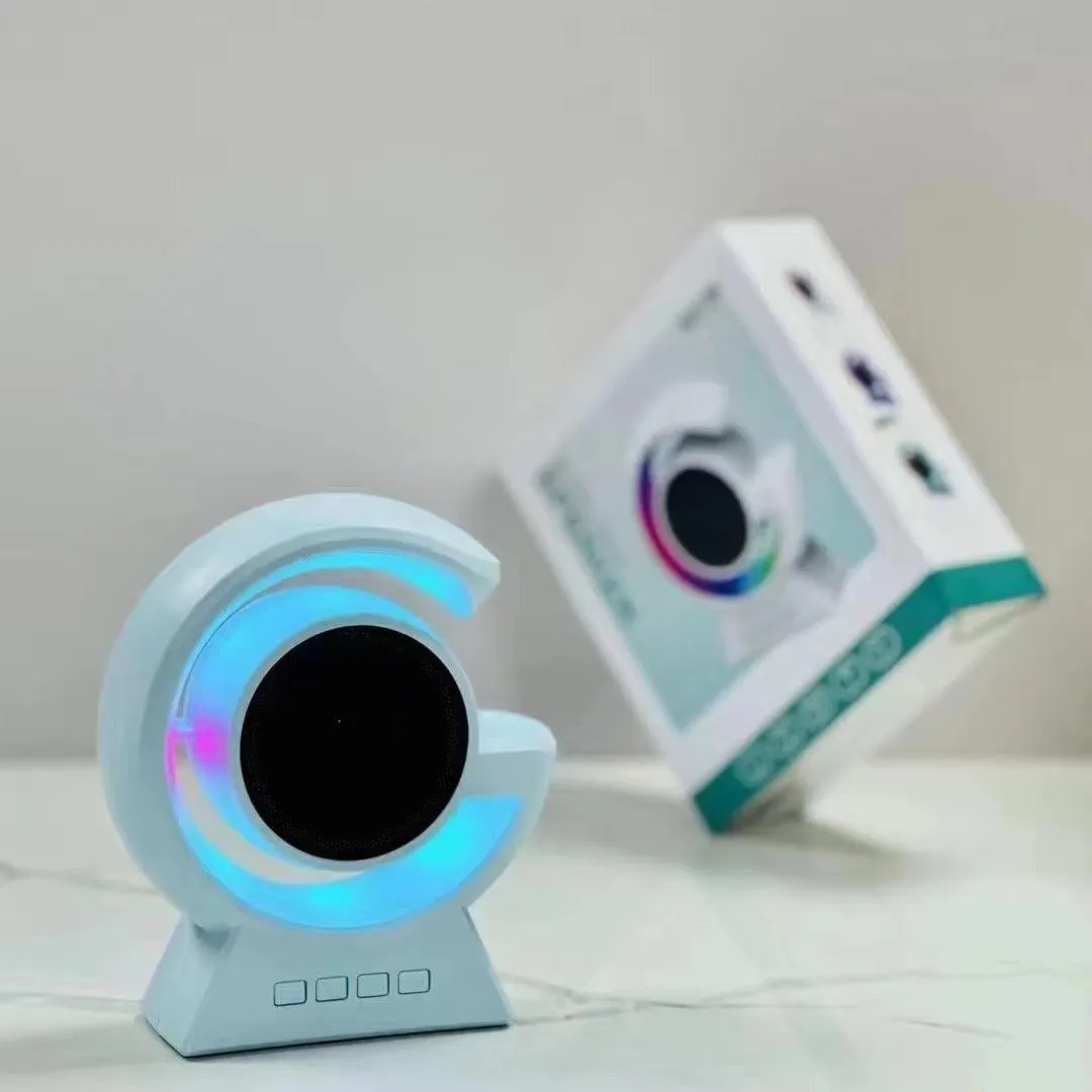 Mini Bluetooth speaker with horse running light and card slot, available in multiple colours