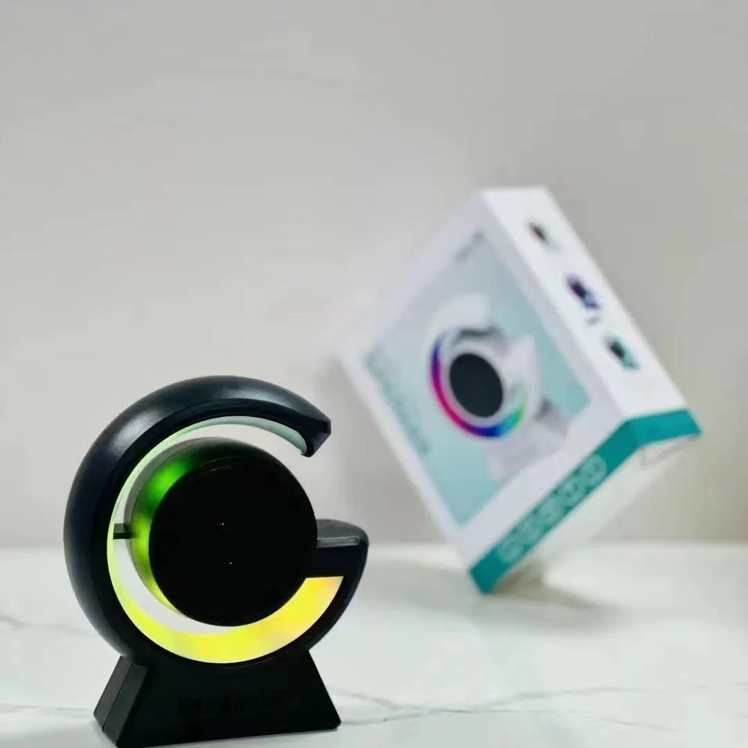 Mini Bluetooth speaker with horse running light and card slot, available in multiple colours