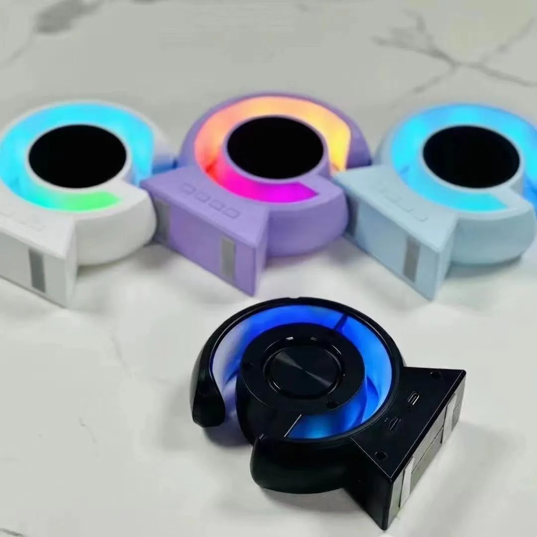 Mini Bluetooth speaker with horse running light and card slot, available in multiple colours