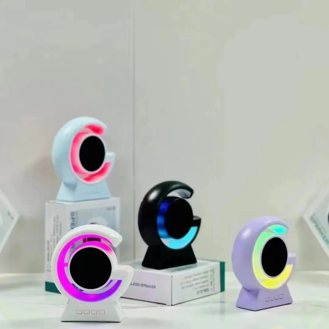 Mini Bluetooth speaker with horse running light and card slot, available in multiple colours