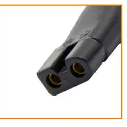 Eight-shaped two-hole USB adapter set for audio purifier and shaver with multiple colour options