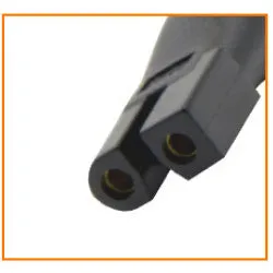 Eight-shaped two-hole USB adapter set for audio purifier and shaver with multiple colour options