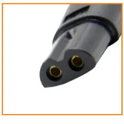 Eight-shaped two-hole USB adapter set for audio purifier and shaver with multiple colour options