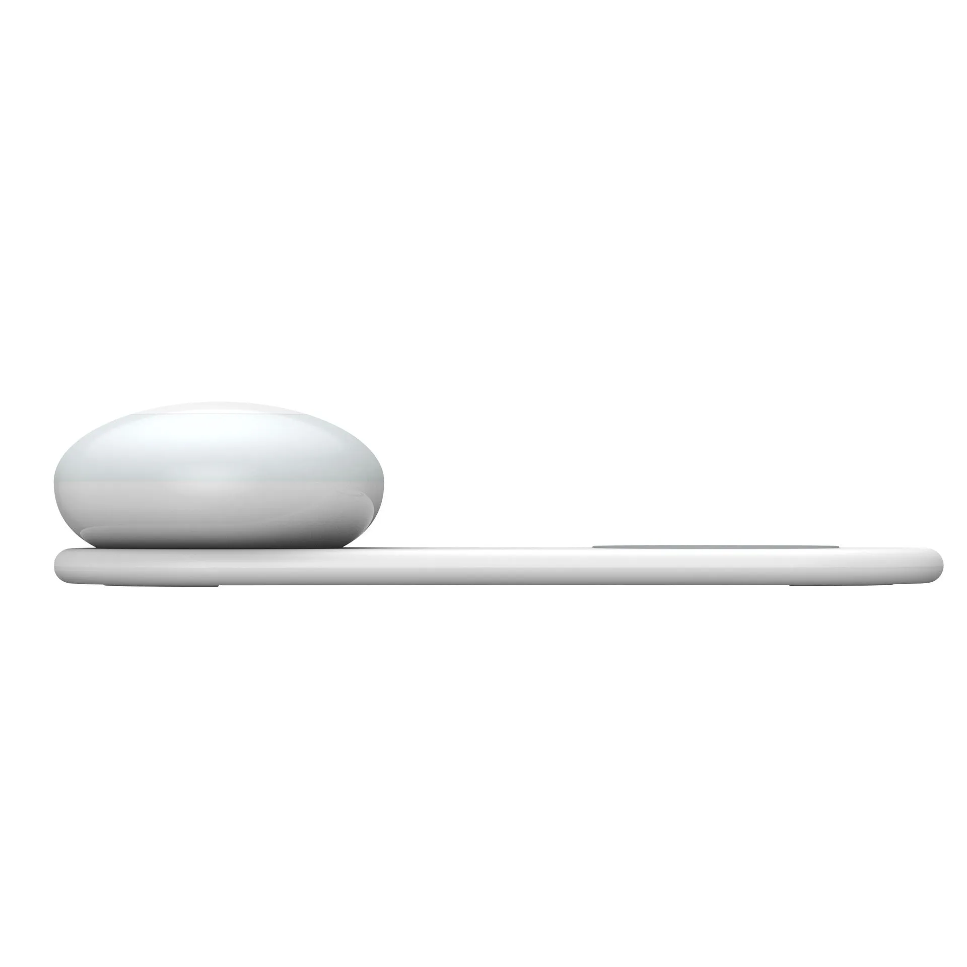 Wireless phone charger LED desk lamp with magnetic touch control, geometric stereo design, USB powered, 215mm x 80mm x 44.7mm