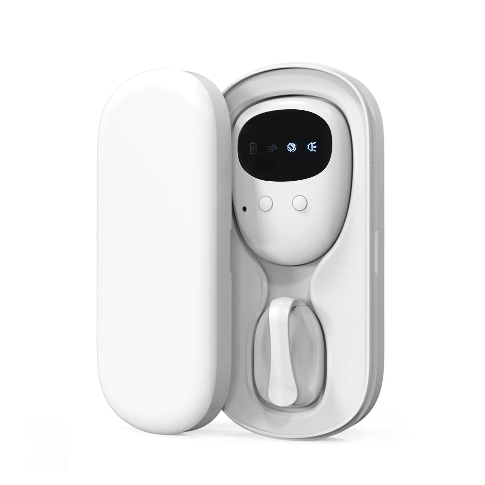 Wireless watch-style toilet trainer alarm with light, vibration, and music for children bed-wetting detection