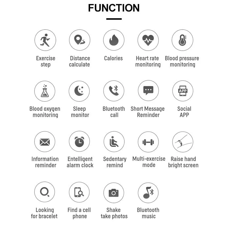 Smart watch with black silicone strap and Bluetooth earphones on wrist