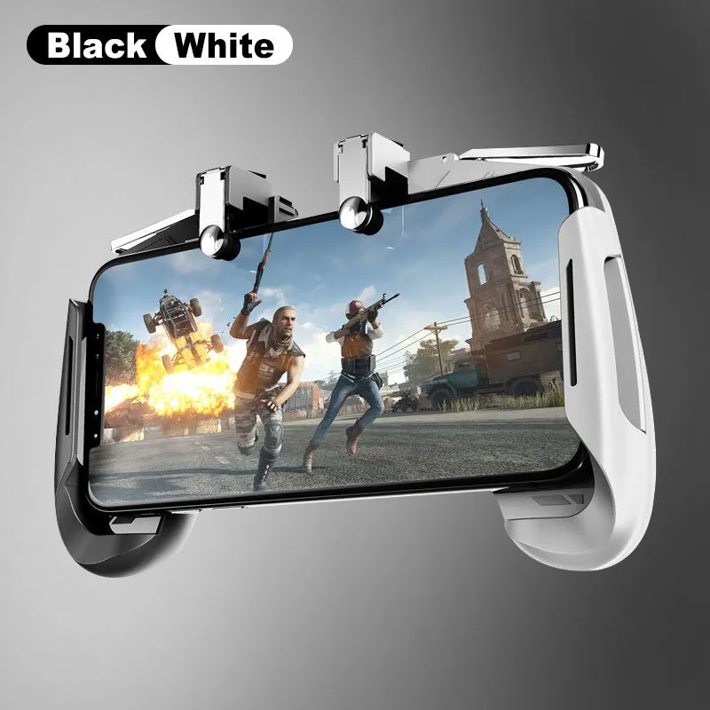 AK16 colourful extendable trigger game controller holding a mobile phone for gaming