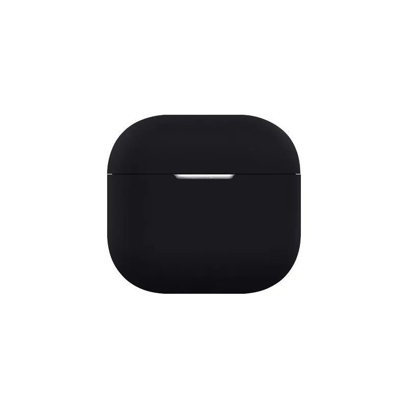 Silicone protective cover earphone sleeves for AirPods 4 in multiple colours including black, white, and pink