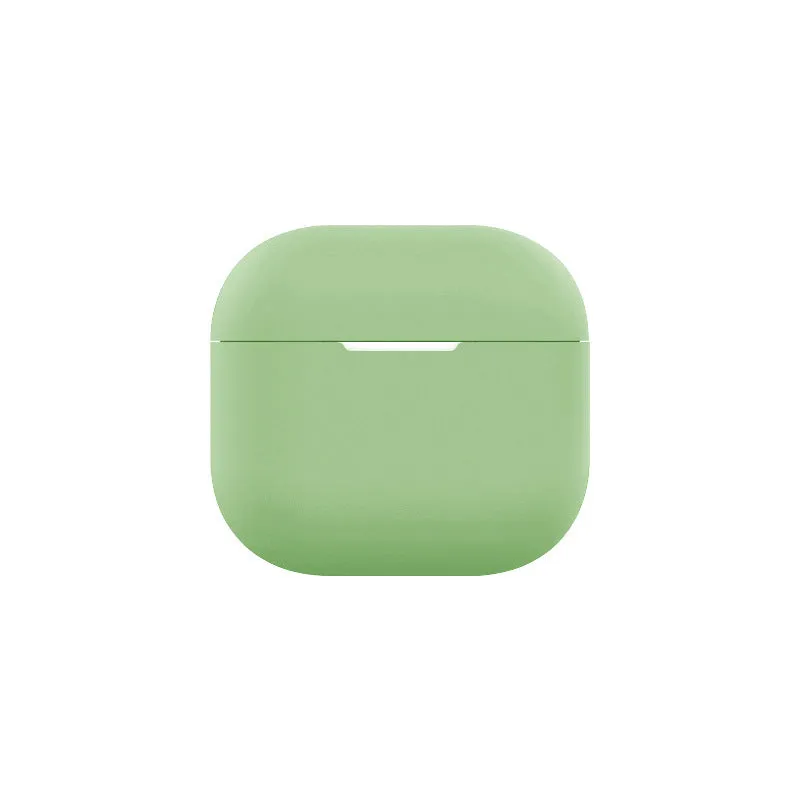 Silicone protective cover earphone sleeves for AirPods 4 in multiple colours including black, white, and pink