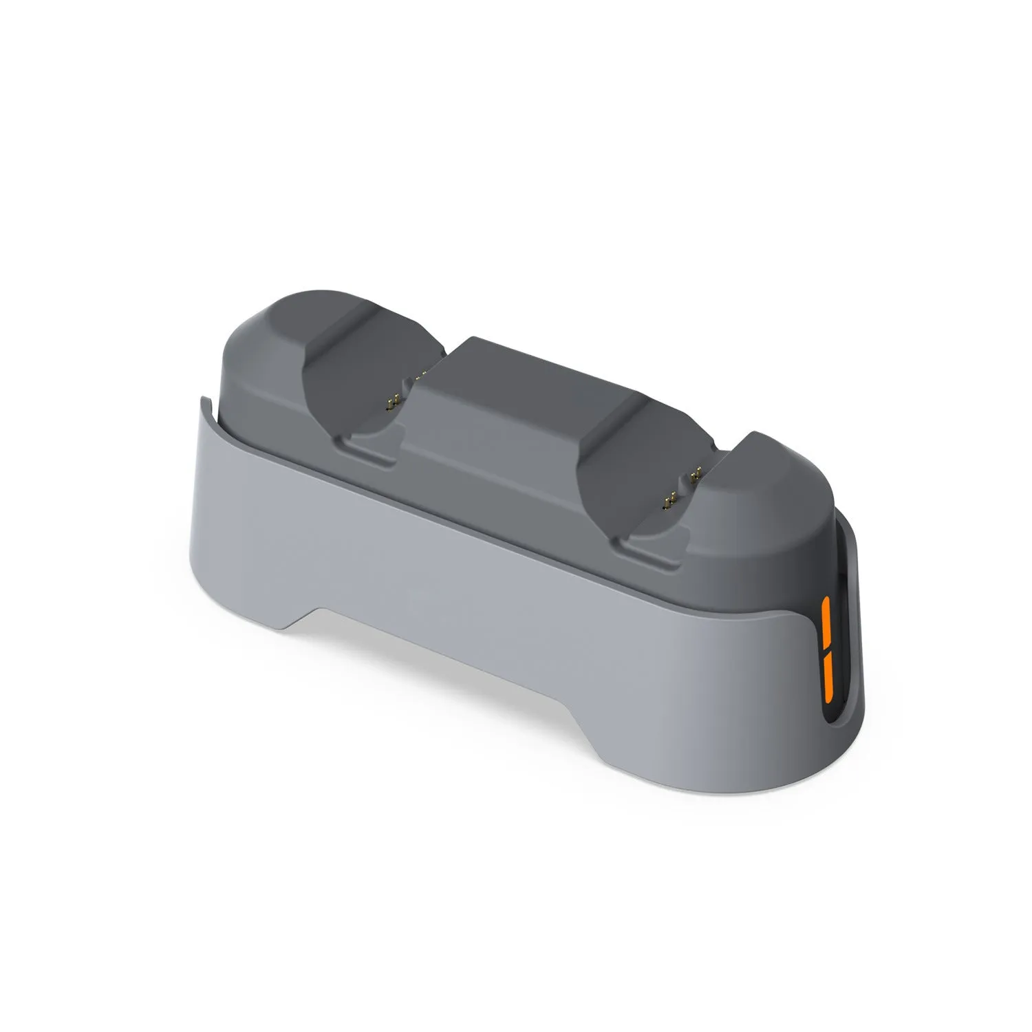 PS5 dual-seat gamepad charger with display light in Gray ABS material