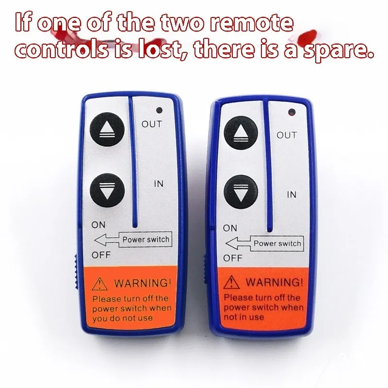 Mini wireless remote control receiver set for 12V24V winch with plastic housing