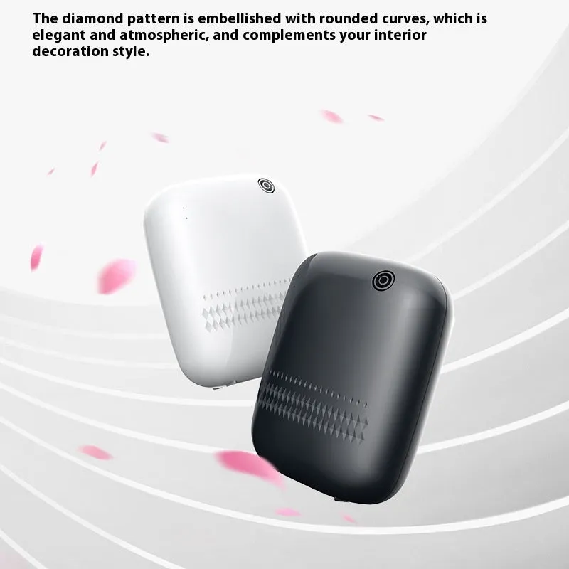Square plastic ultrasonic aroma diffuser in black or white with Bluetooth, 36-45dB low noise, automatic home use