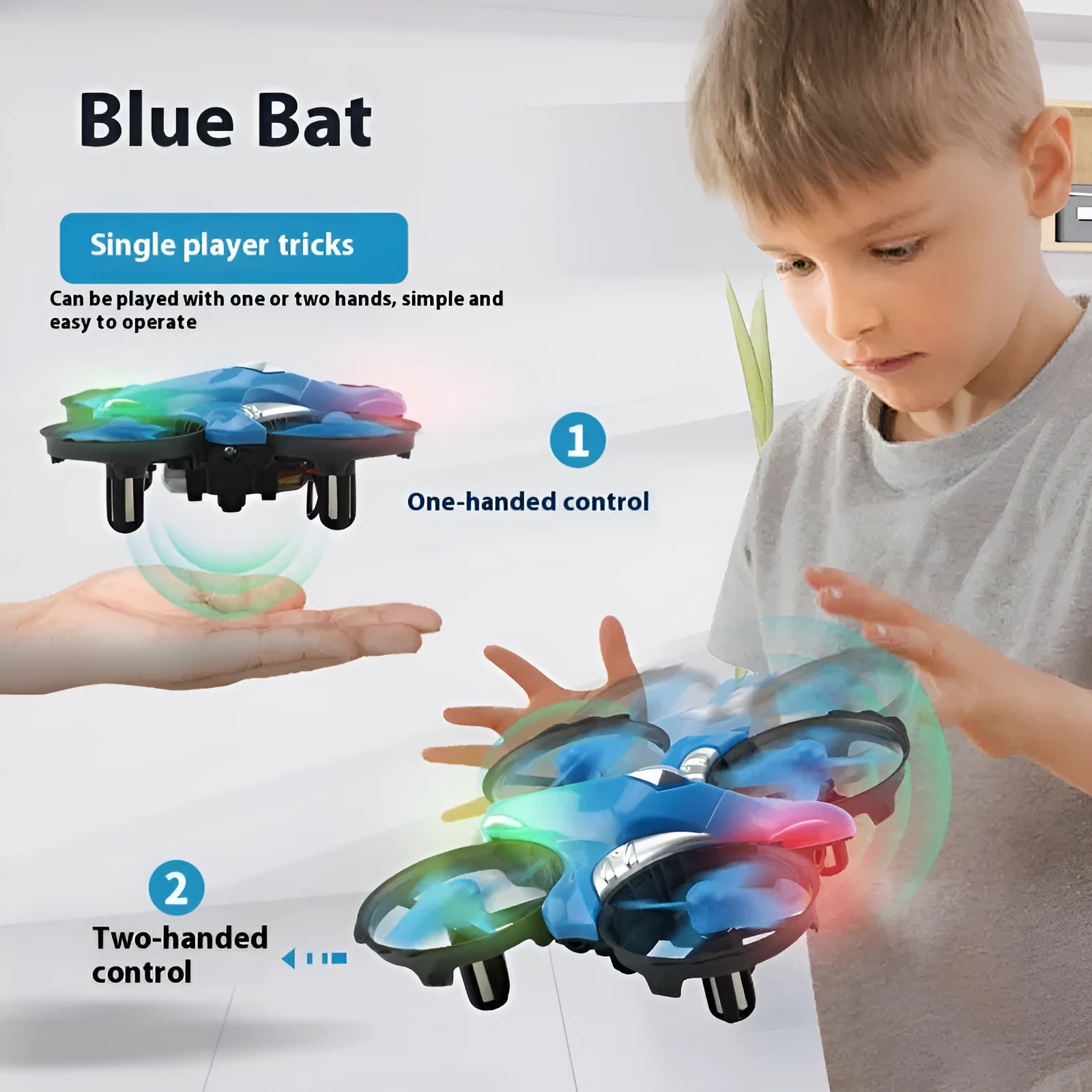 Four-axis UAV mini drone with intelligent gesture sensing, plastic body, under 30cm, available in induction version for teenagers