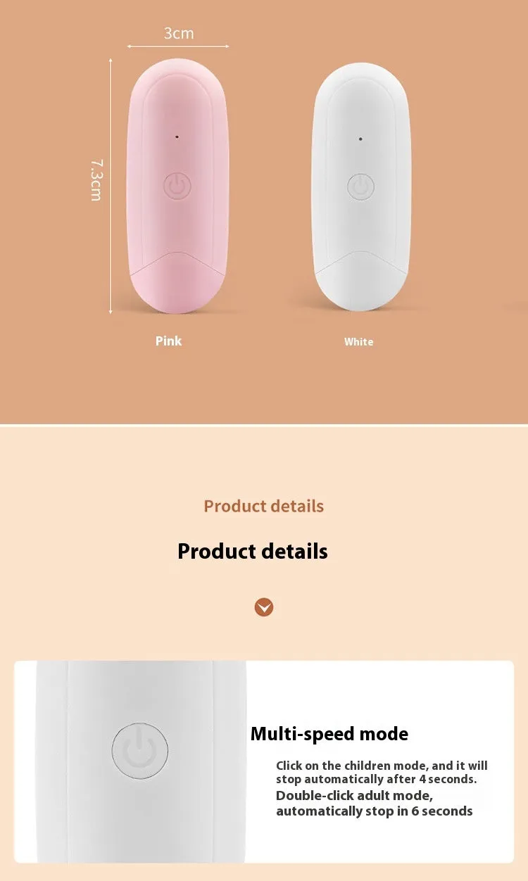 Thermal pulse itching suppressant for mosquitoes and insects in white colour, ABS material device
