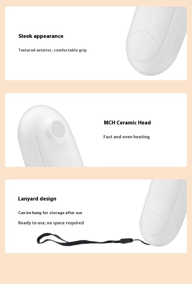 Thermal pulse itching suppressant for mosquitoes and insects in white colour, ABS material device
