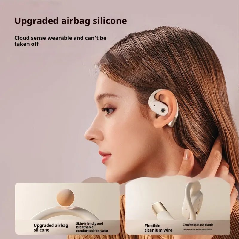 Skin-coloured hanging wireless Bluetooth headset with Jerry chip and Type-C charging port