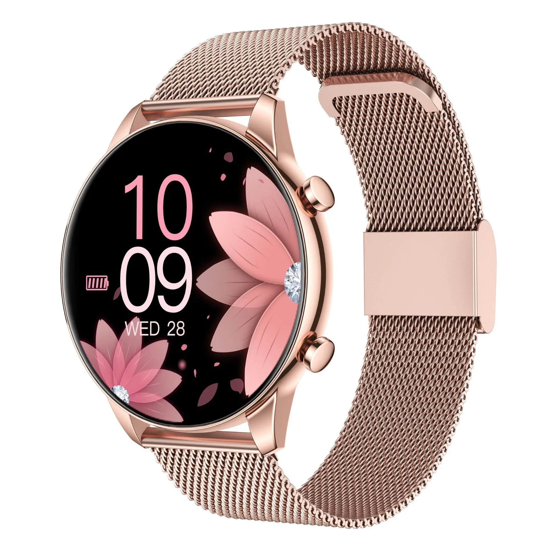 Smart call watch with step counting, heart rate monitor, Bluetooth call, silicone strap, multiple colour options