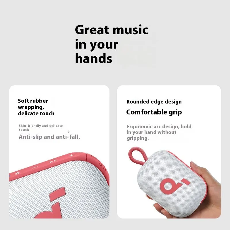 Sound Kuo 4GO Bluetooth mini stereo speaker in black with waterproof design and lithium battery