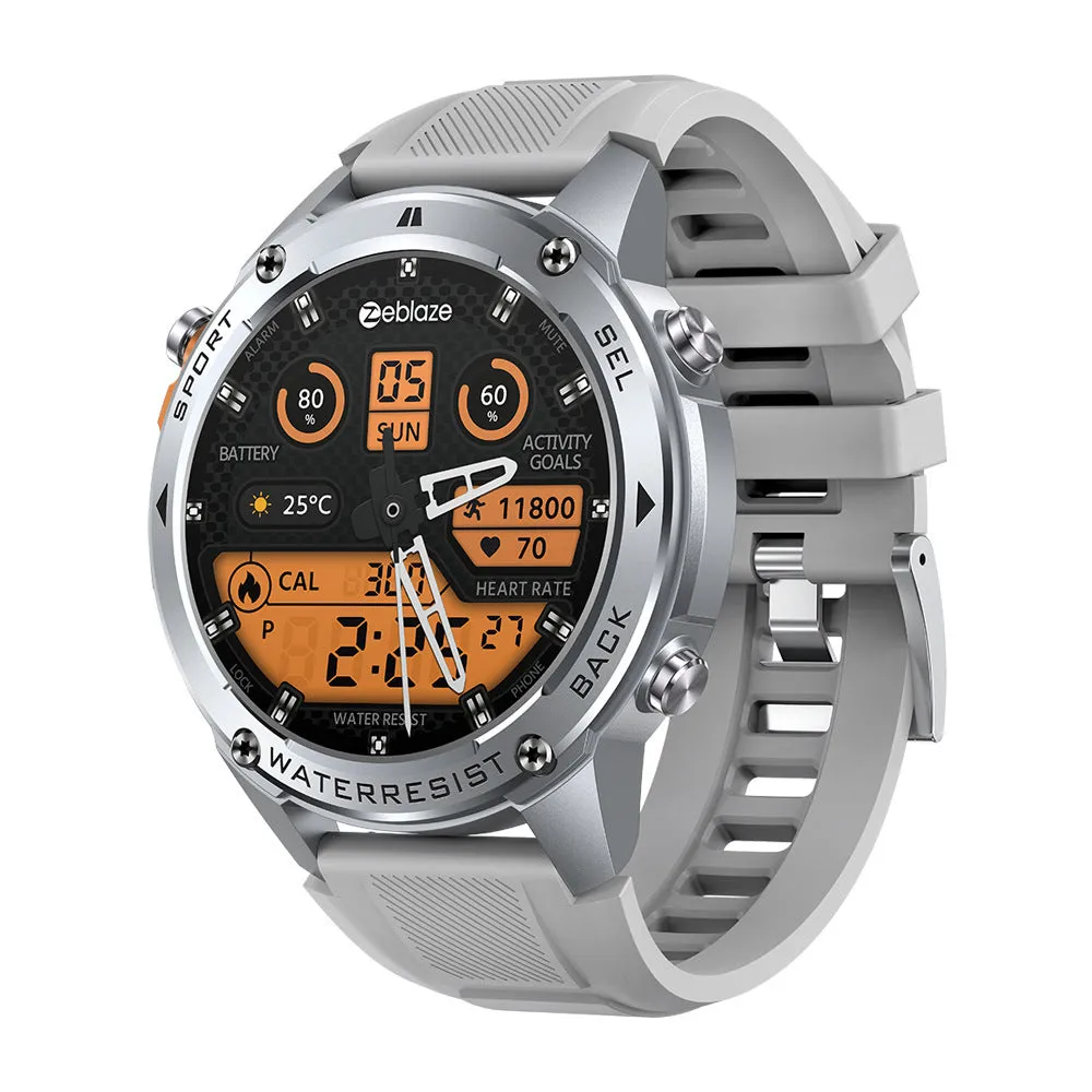 Stratos 2 Ultra GPS smart watch with pressure altimeter, AMOLED screen, black and silver options