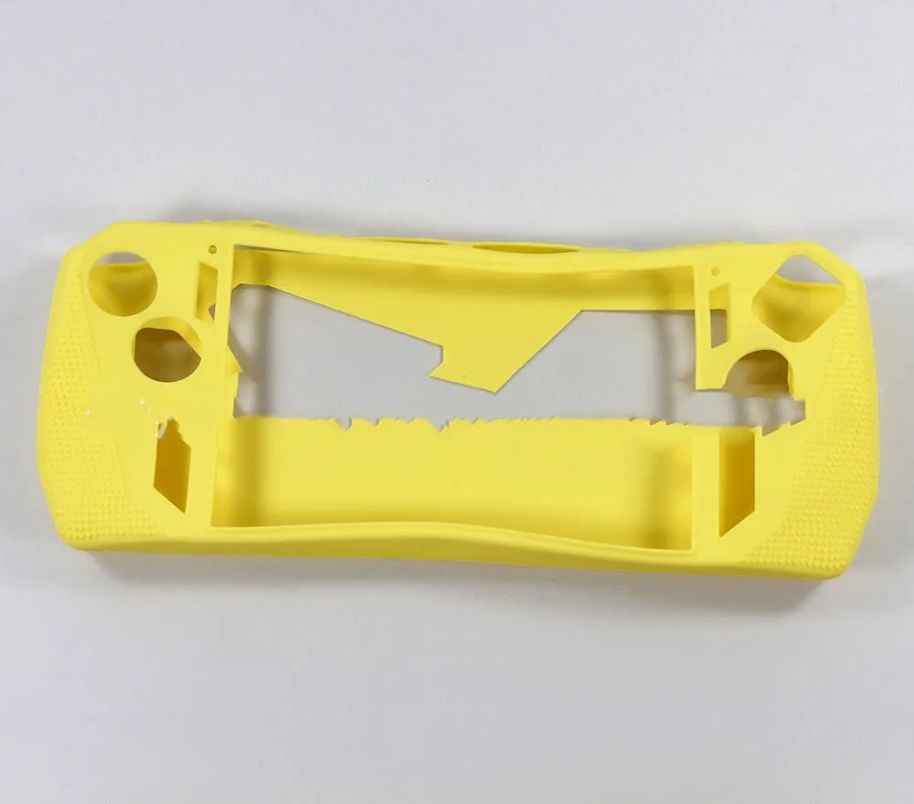 Game host silicone drop protection case in yellow with e-sports style design