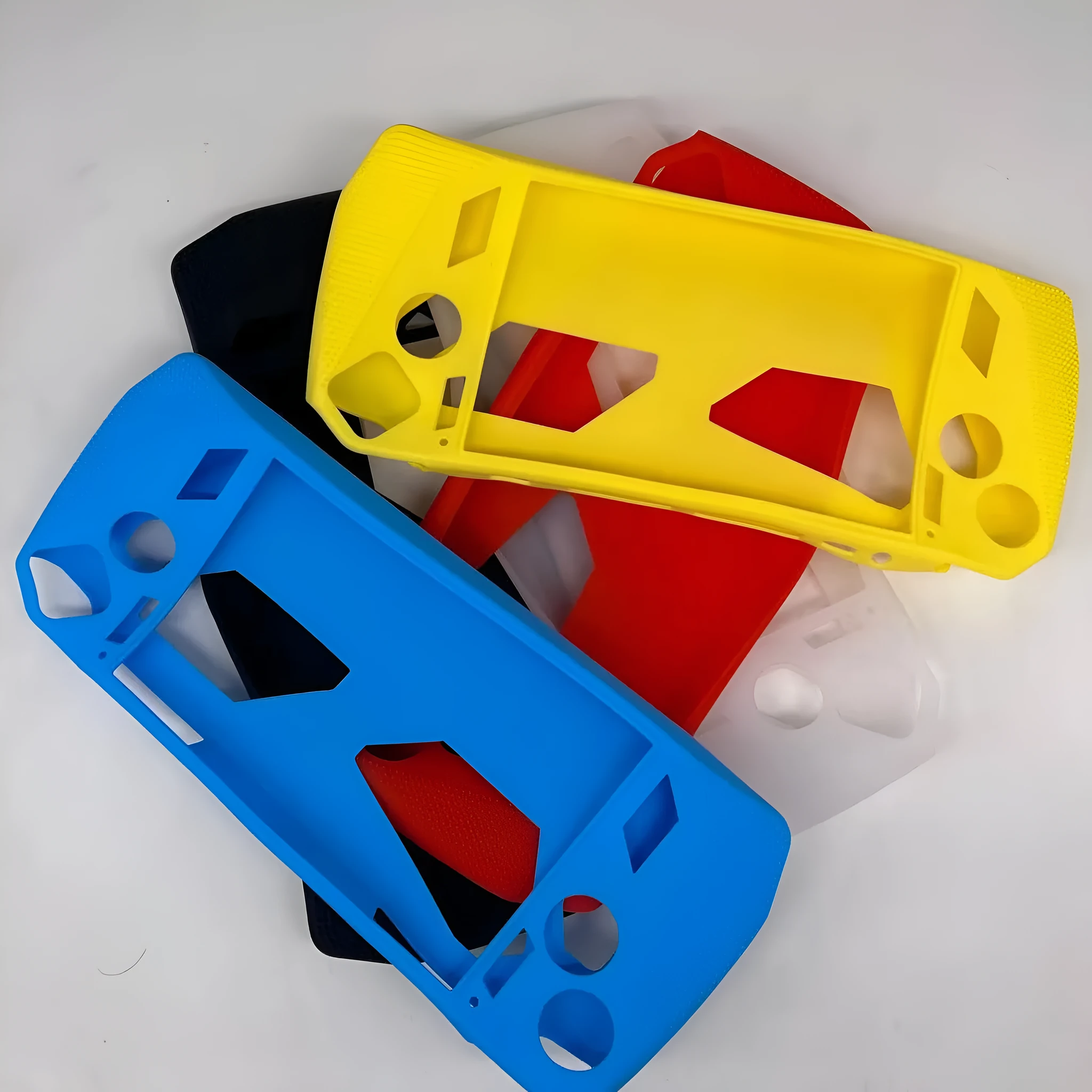 Game host silicone drop protection case in yellow with e-sports style design