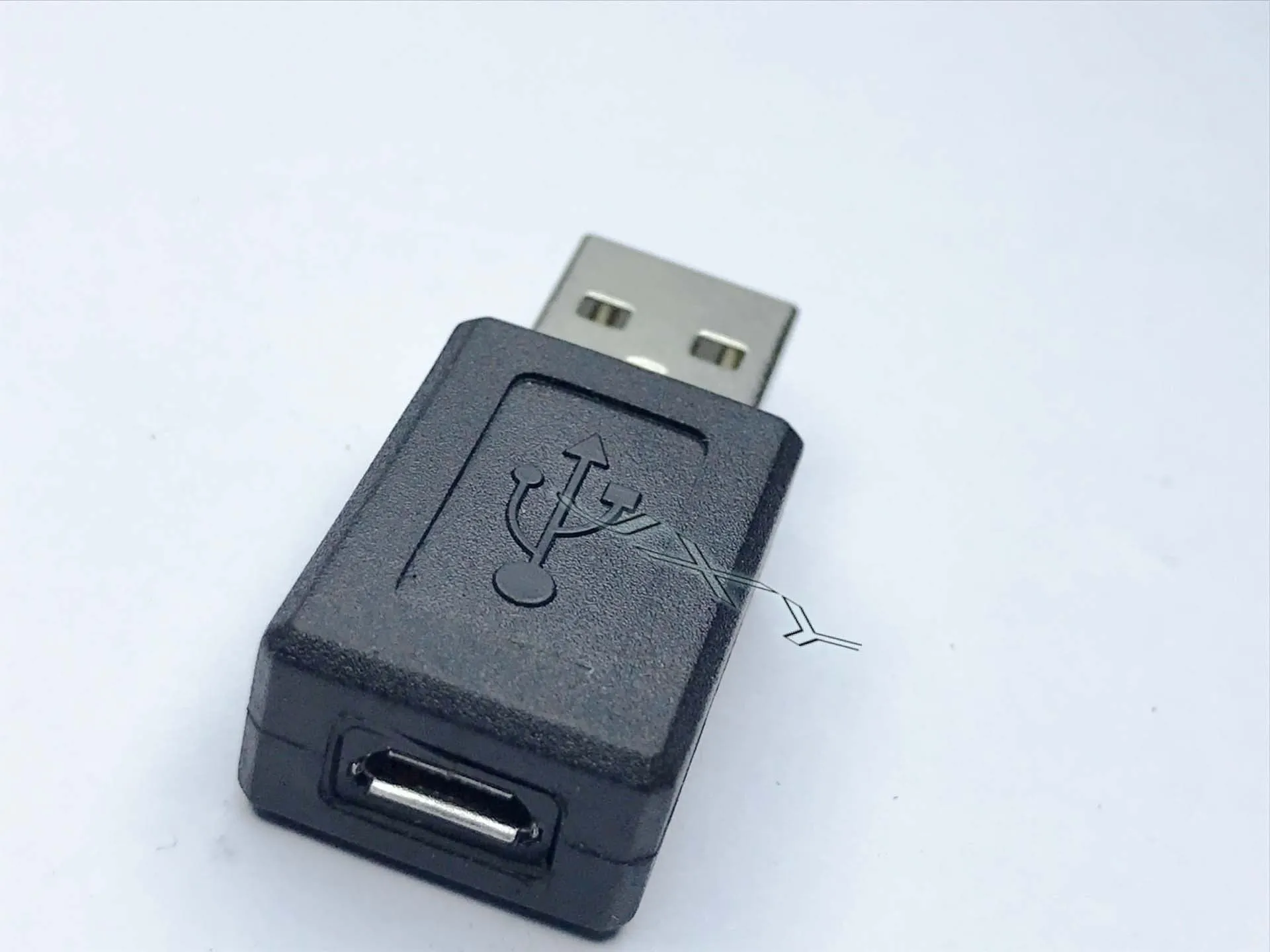 Black male A to female mini Mike converter adapter for audio devices