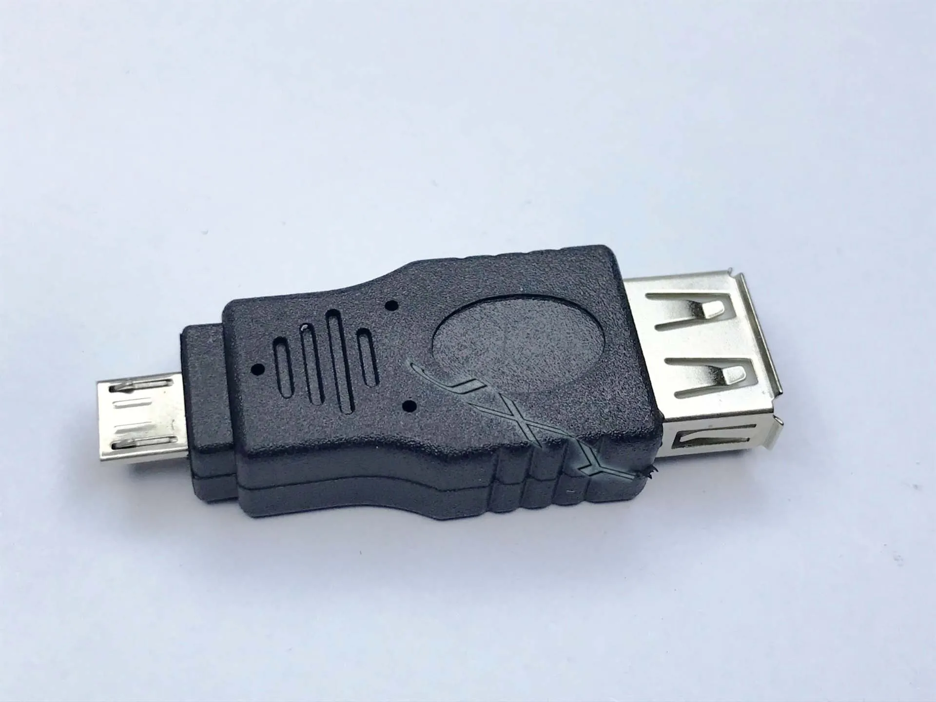 Black male A to female mini Mike converter adapter for audio devices