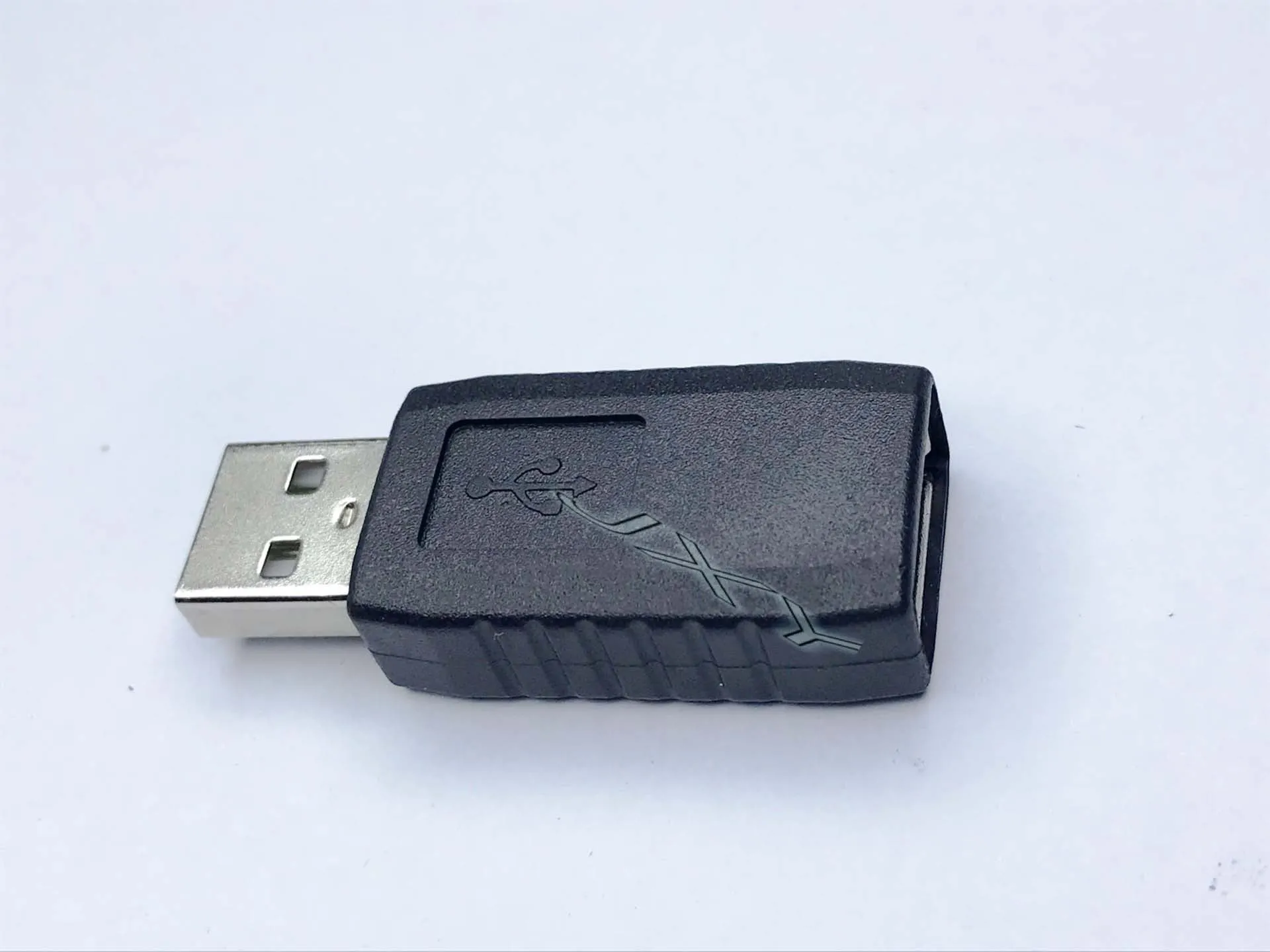 Black male A to female mini Mike converter adapter for audio devices