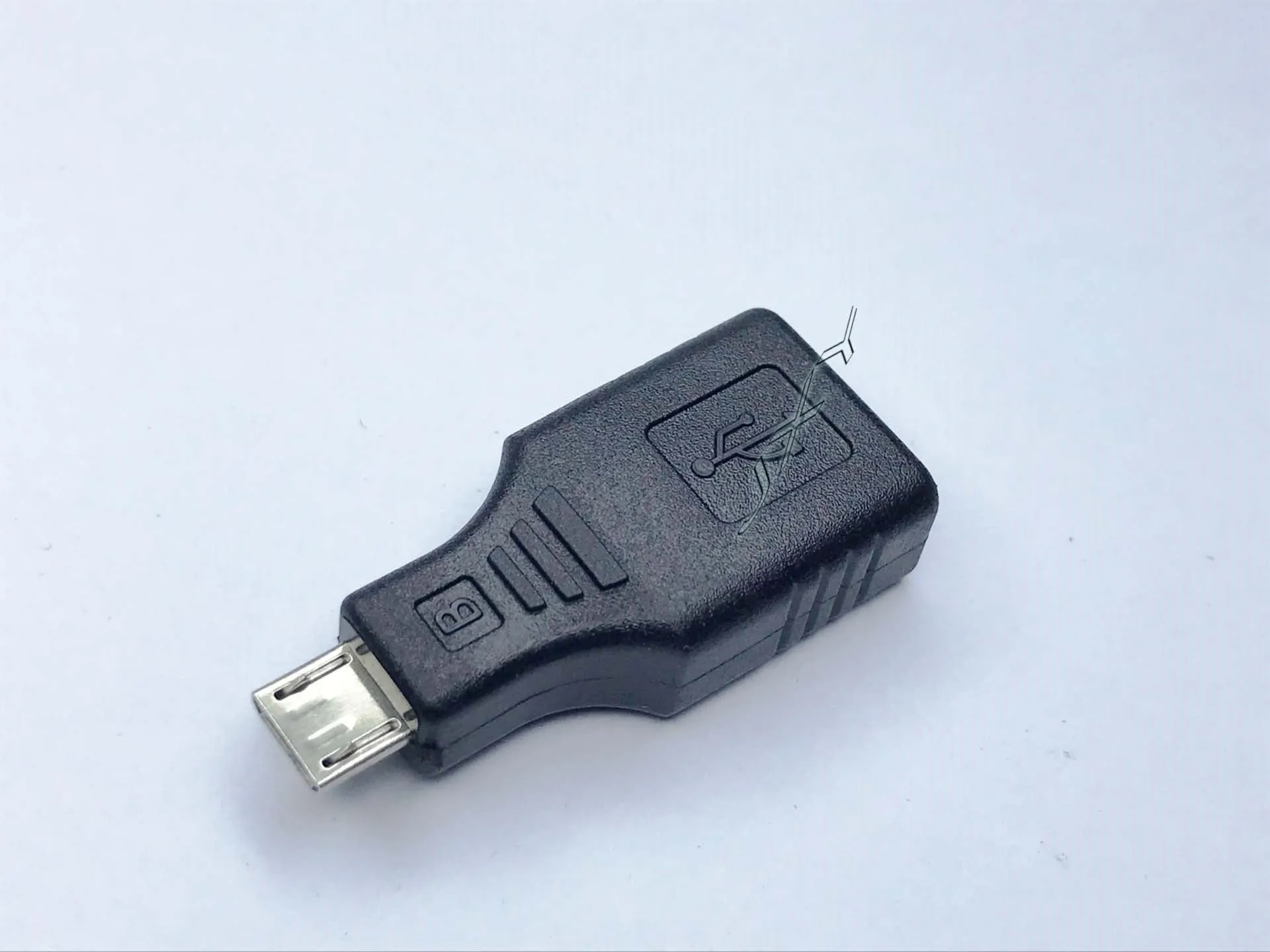 Black male A to female mini Mike converter adapter for audio devices