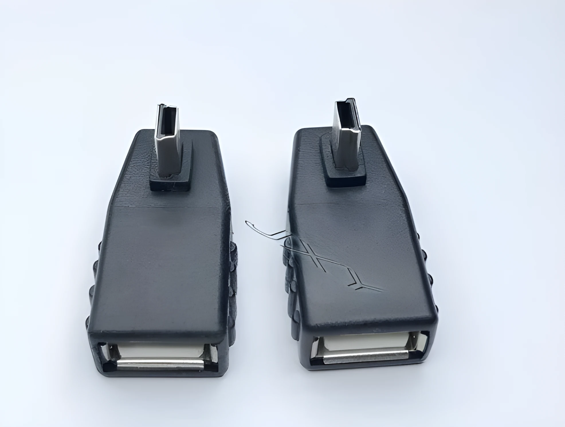 Black male A to female mini Mike converter adapter for audio devices