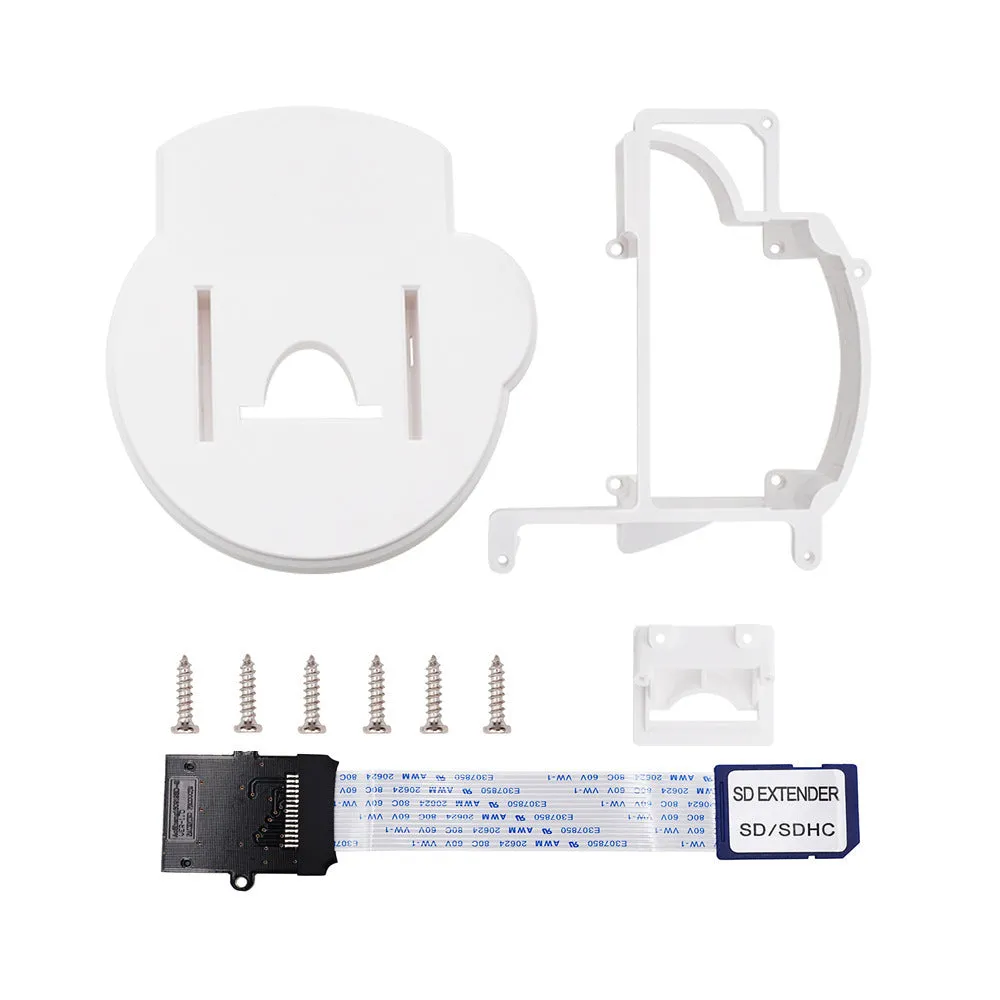 NGC CUBEODE V12 optical drive simulator for Gamecube, black ABS board with SD card extension cable and screws, boxed