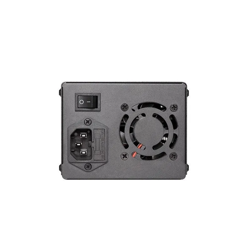 DC regulated power supply 30V 5A 150W with LED display and protection features on workbench