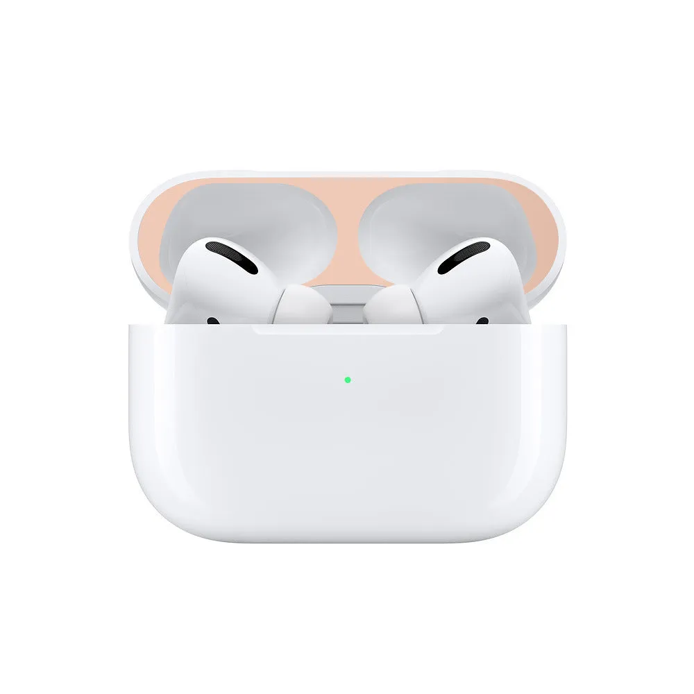 Electroplated metal sticker film for Apple AirPods in eight colours – dustproof and fingerprint-proof protector