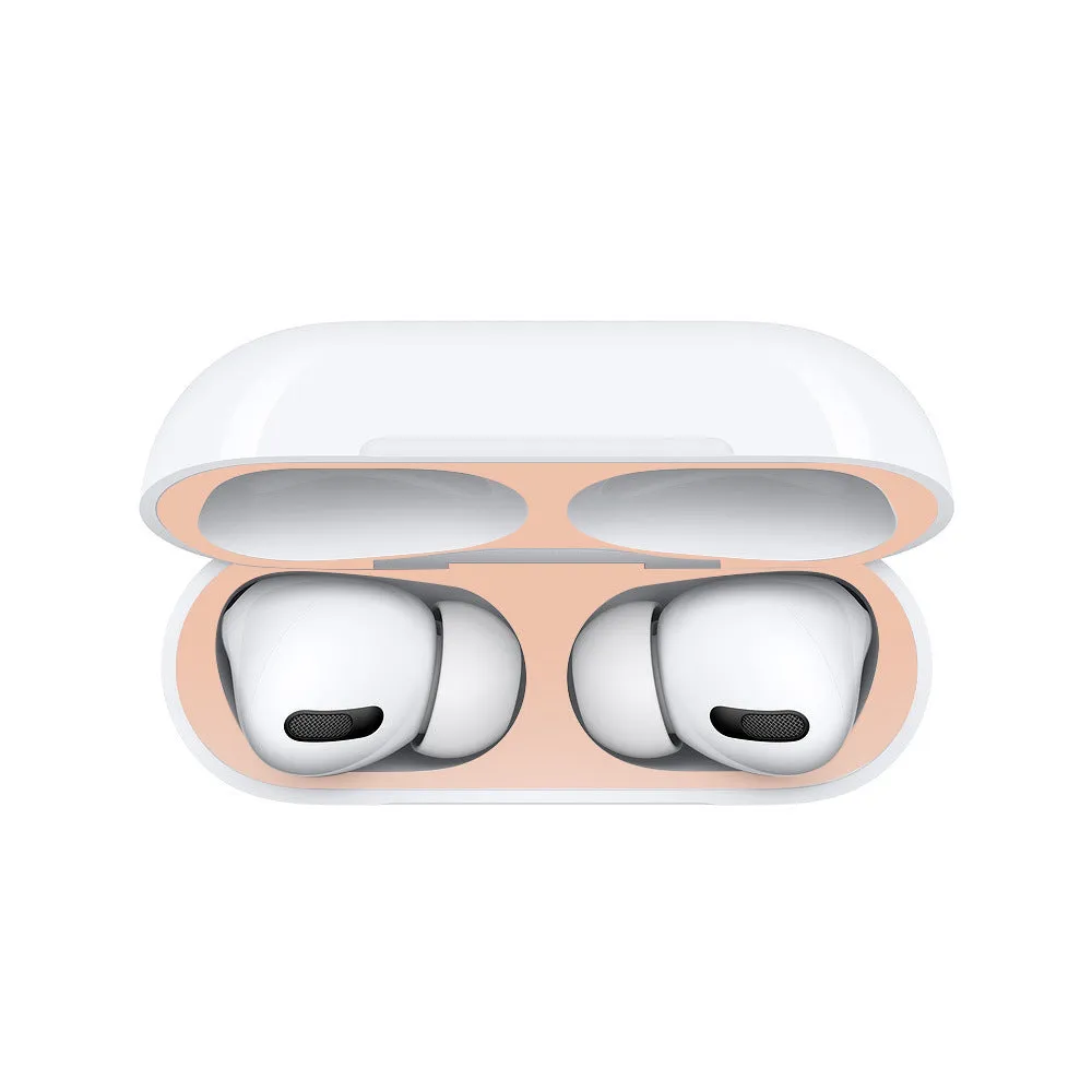 Electroplated metal sticker film for Apple AirPods in eight colours – dustproof and fingerprint-proof protector