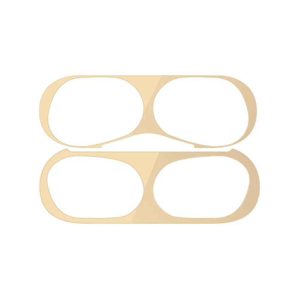 Electroplated metal sticker film for Apple AirPods in eight colours – dustproof and fingerprint-proof protector