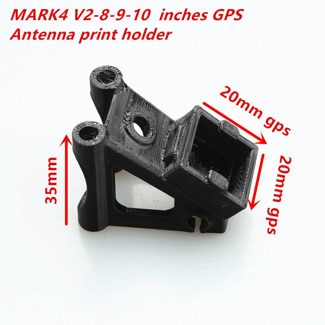 GPS seat plastic base for 20mm antenna pedestal mount printing part