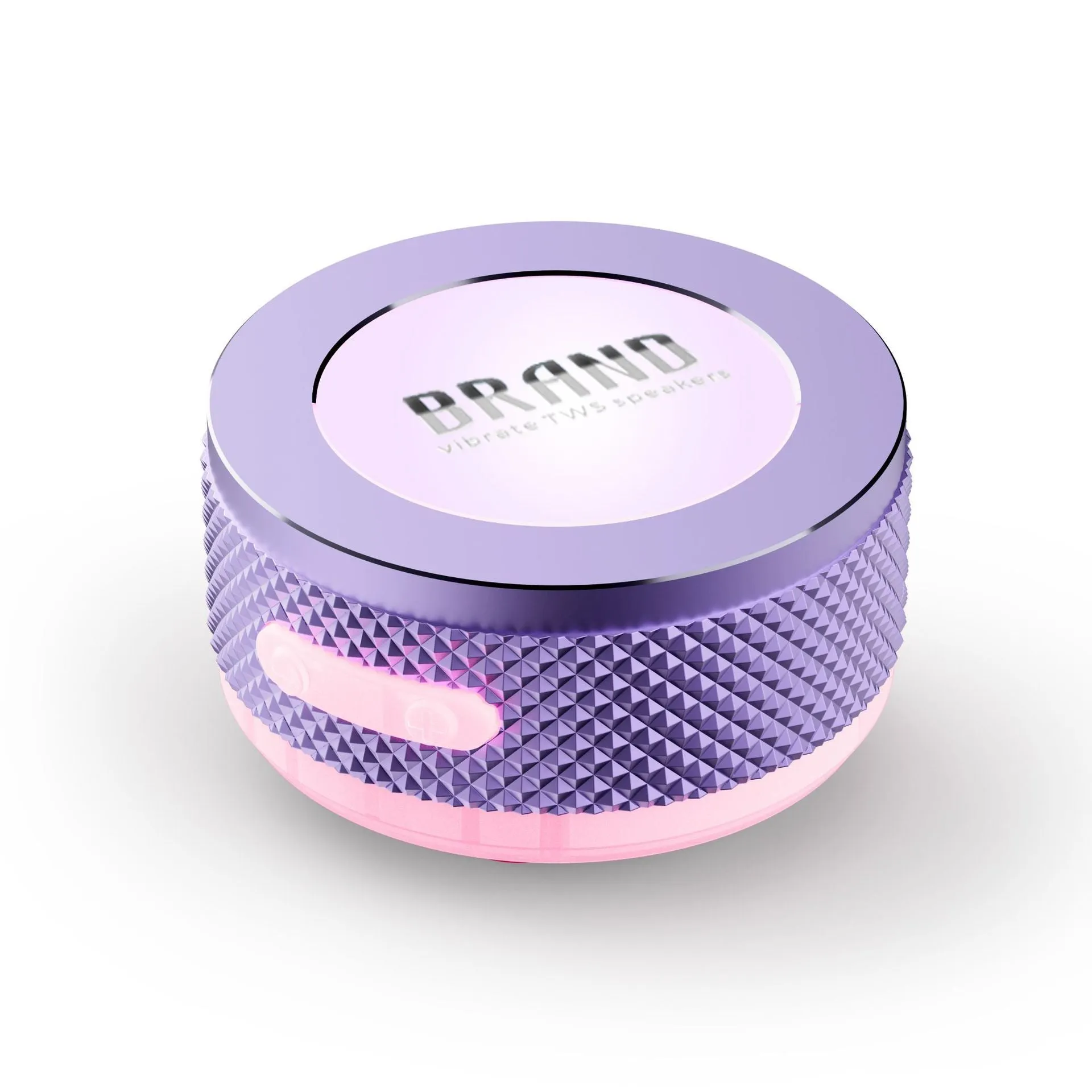 Small wireless bone conduction speaker with magnetic suction box and colour LED light in blue