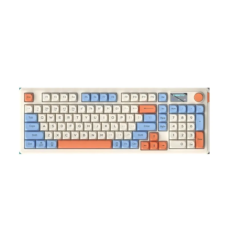 Wired keyboard with RGB light effects in Cream Knight colour, ABS build, 43mm height, 1.5m cable, desktop use