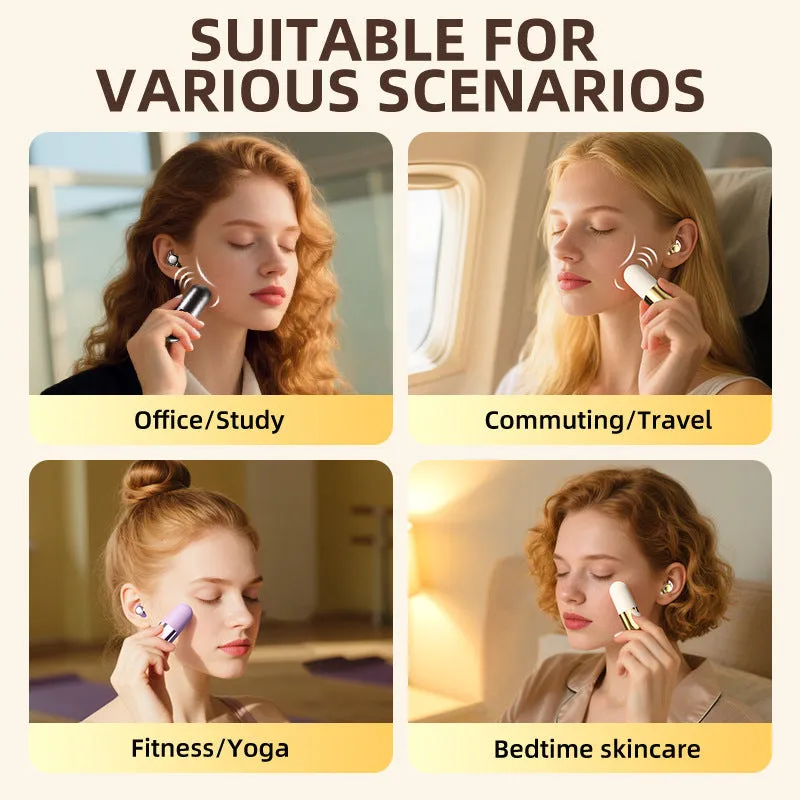 Wireless Bluetooth sleep headset with vibration massager, in-ear design, PC ABS, black colour option