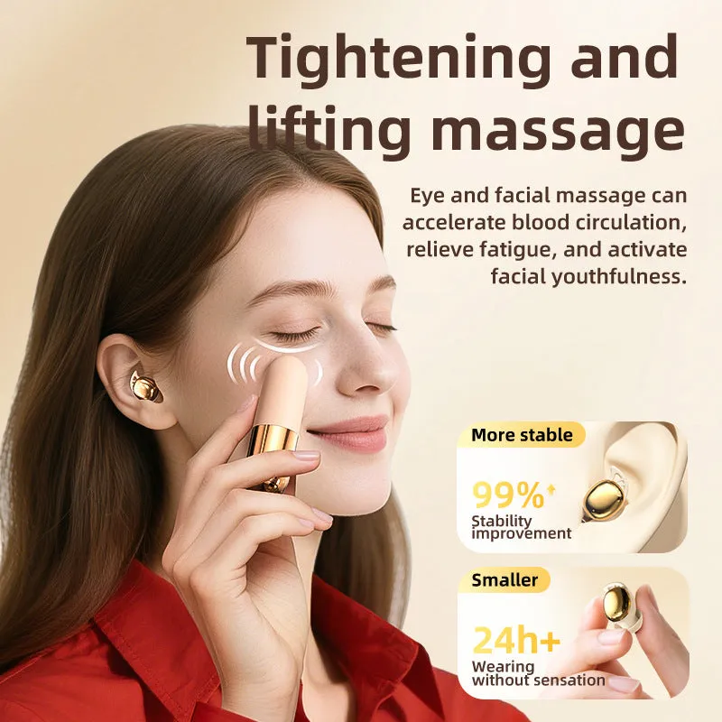 Wireless Bluetooth sleep headset with vibration massager, in-ear design, PC ABS, black colour option