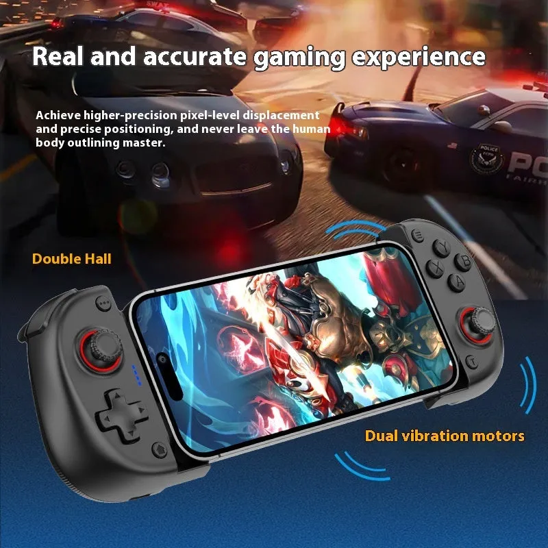 X3 Stretching Game Controller Cooling Fan in black ABS with adjustable design and Type-C cable
