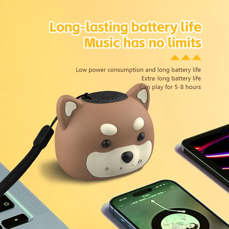 Cartoon cute owl Bluetooth speaker made of ABS silicone in brown colour