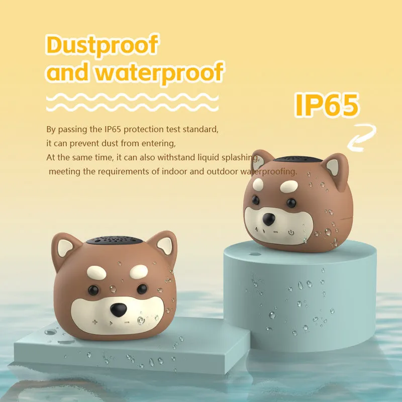 Cartoon cute owl Bluetooth speaker made of ABS silicone in brown colour