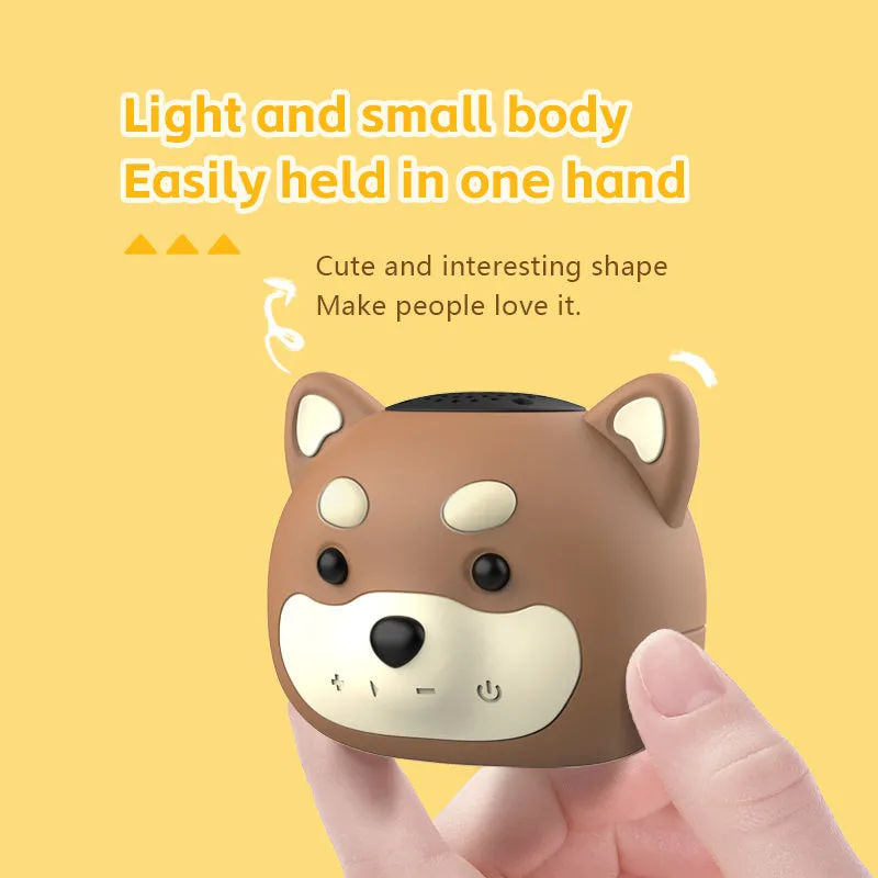 Cartoon cute owl Bluetooth speaker made of ABS silicone in brown colour