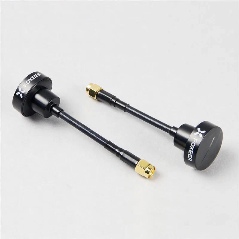 High gain 15cm lengthened omnidirectional metal antenna for crossing machine transceiver in black
