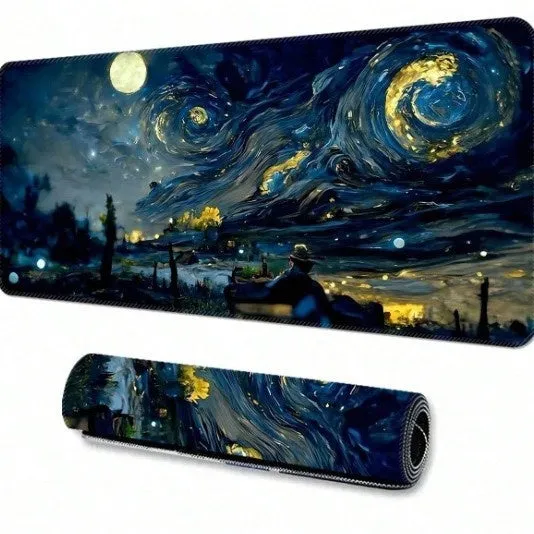 Oversized rectangle mouse mat with US dollar pattern and diatom oil surface in various sizes