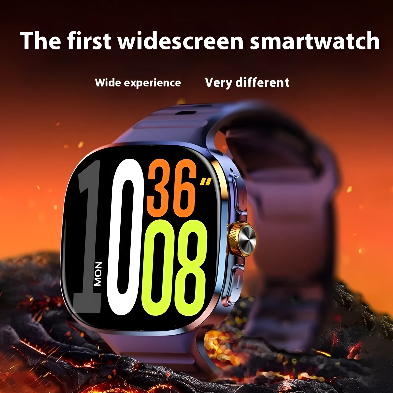 M99 Smart Watch with AMOLED wide screen, available in M99 Black and M99 Silver, with health monitoring and NFC