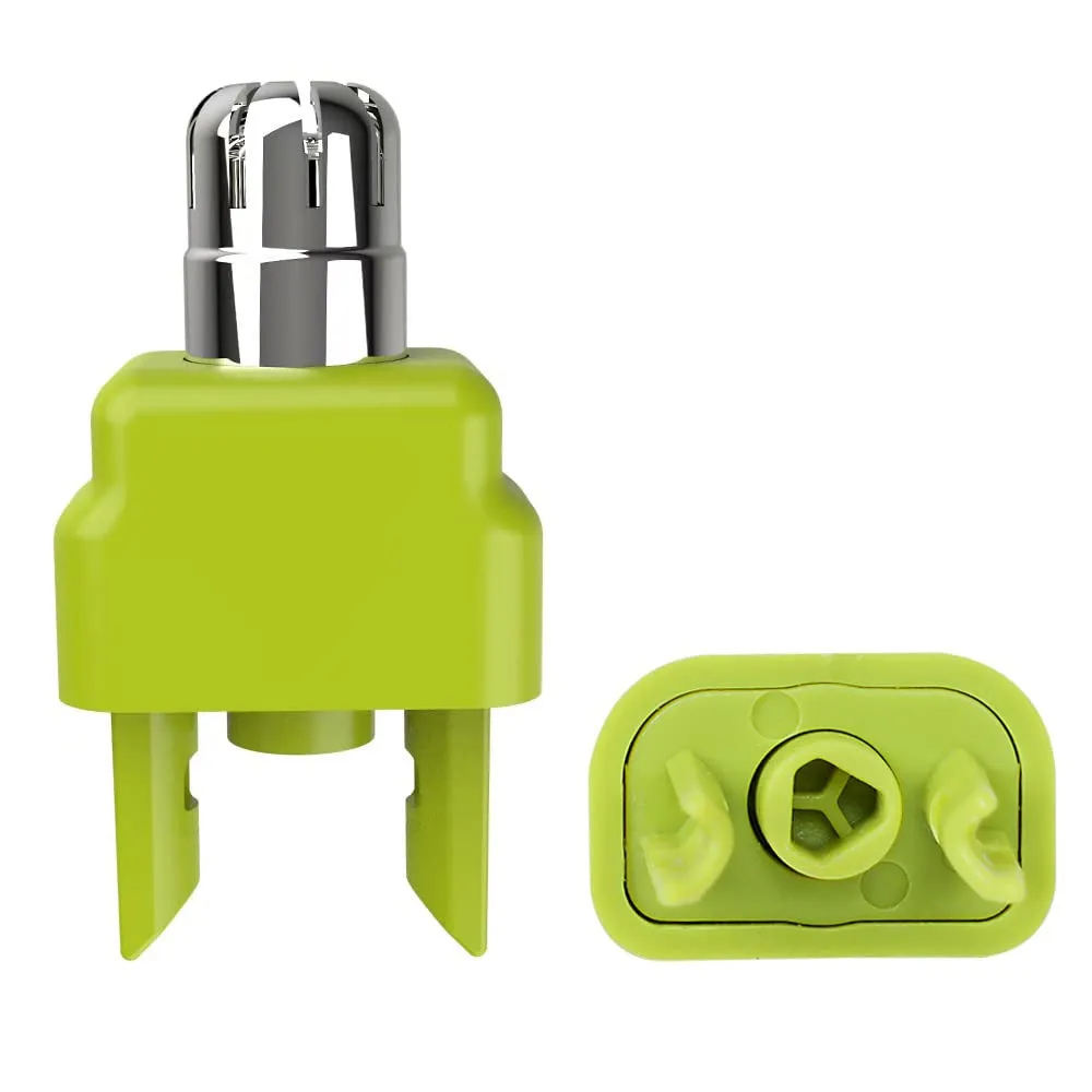 Green nose hair trimmer replacement cutter head made from ABS and stainless steel for Philips pogonotomy shavers